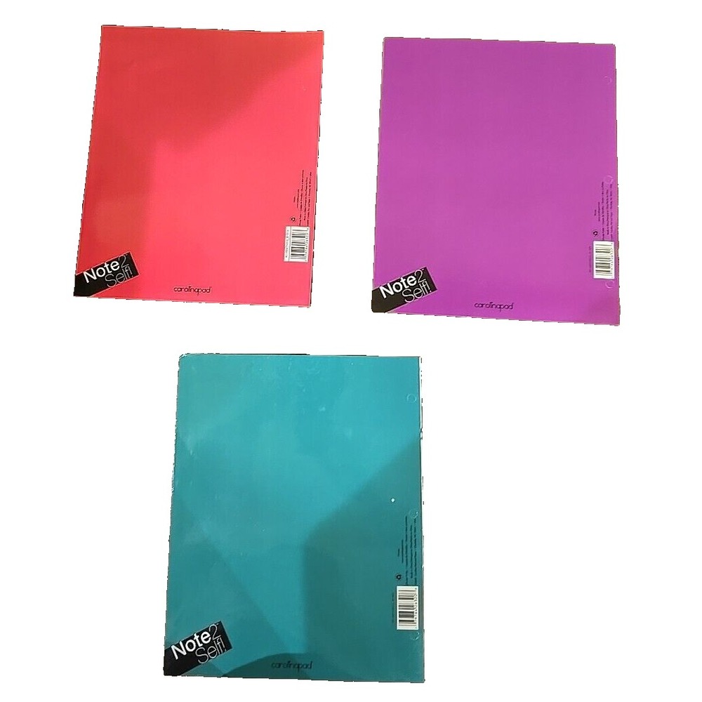 Cardboard Pocket Folders 3-Pack Back to School Horse Theme Teal Red Purple - Picture 2 of 3